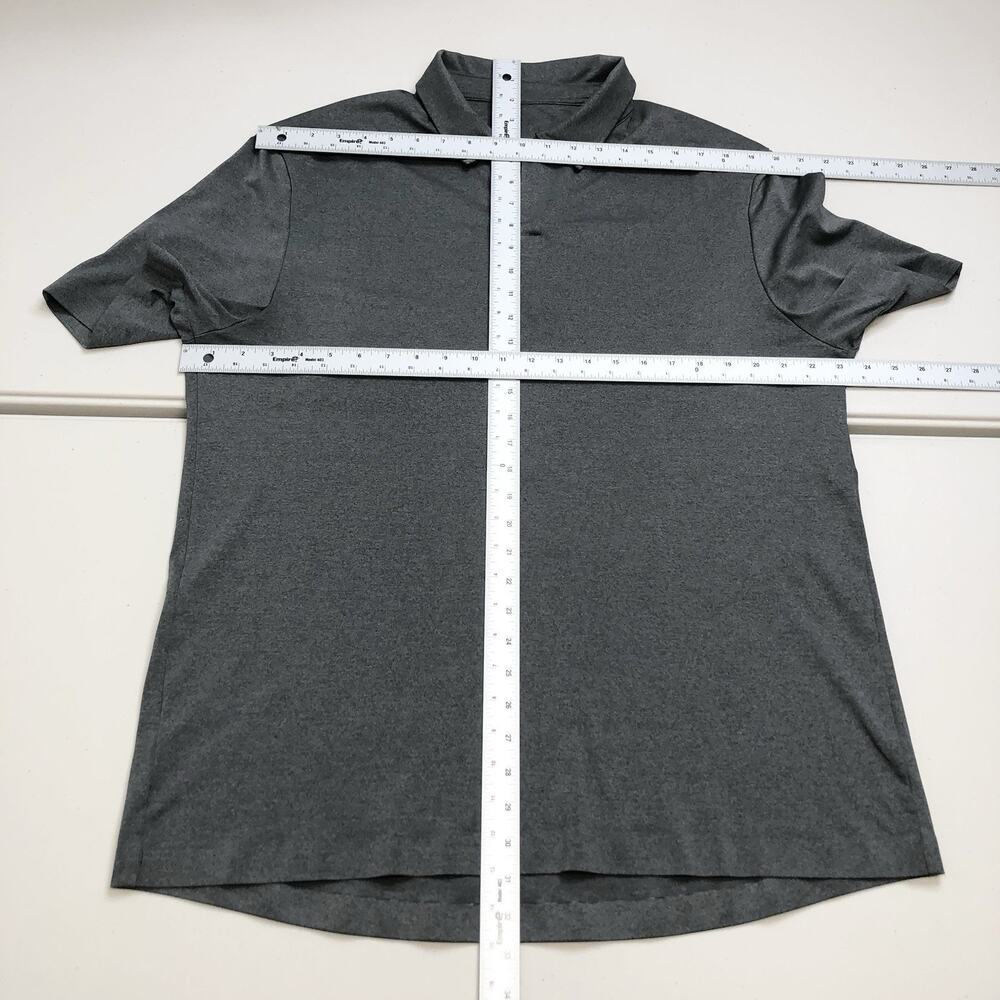Lululemon Capacity Performance Stertch Polo Shirt Mens Gray XXL Luxtreme Golf - Picture 2 of 4